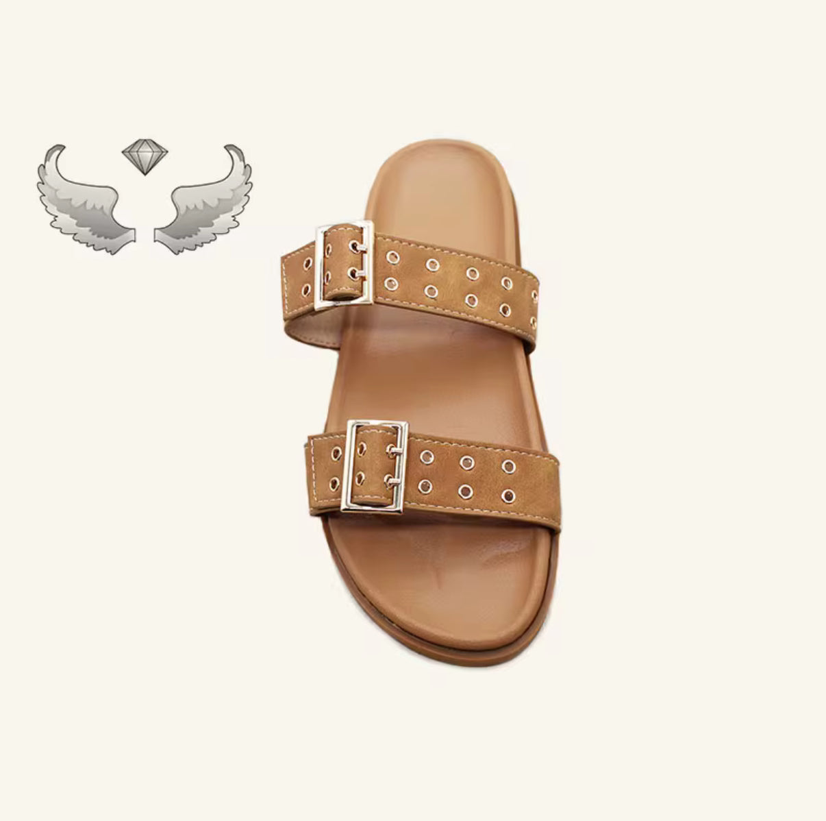 Sandales à enfiler pour femmes à la mode