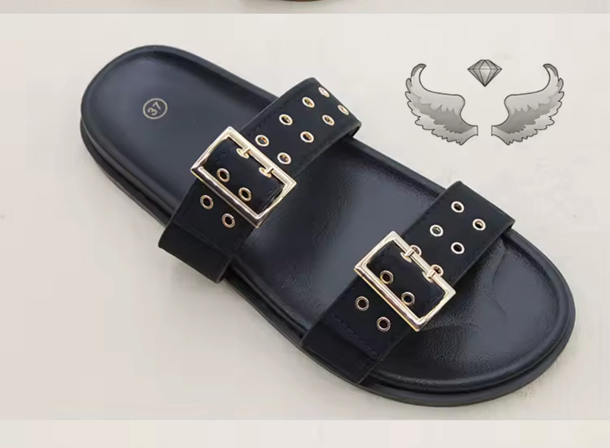 Sandales à enfiler pour femmes à la mode