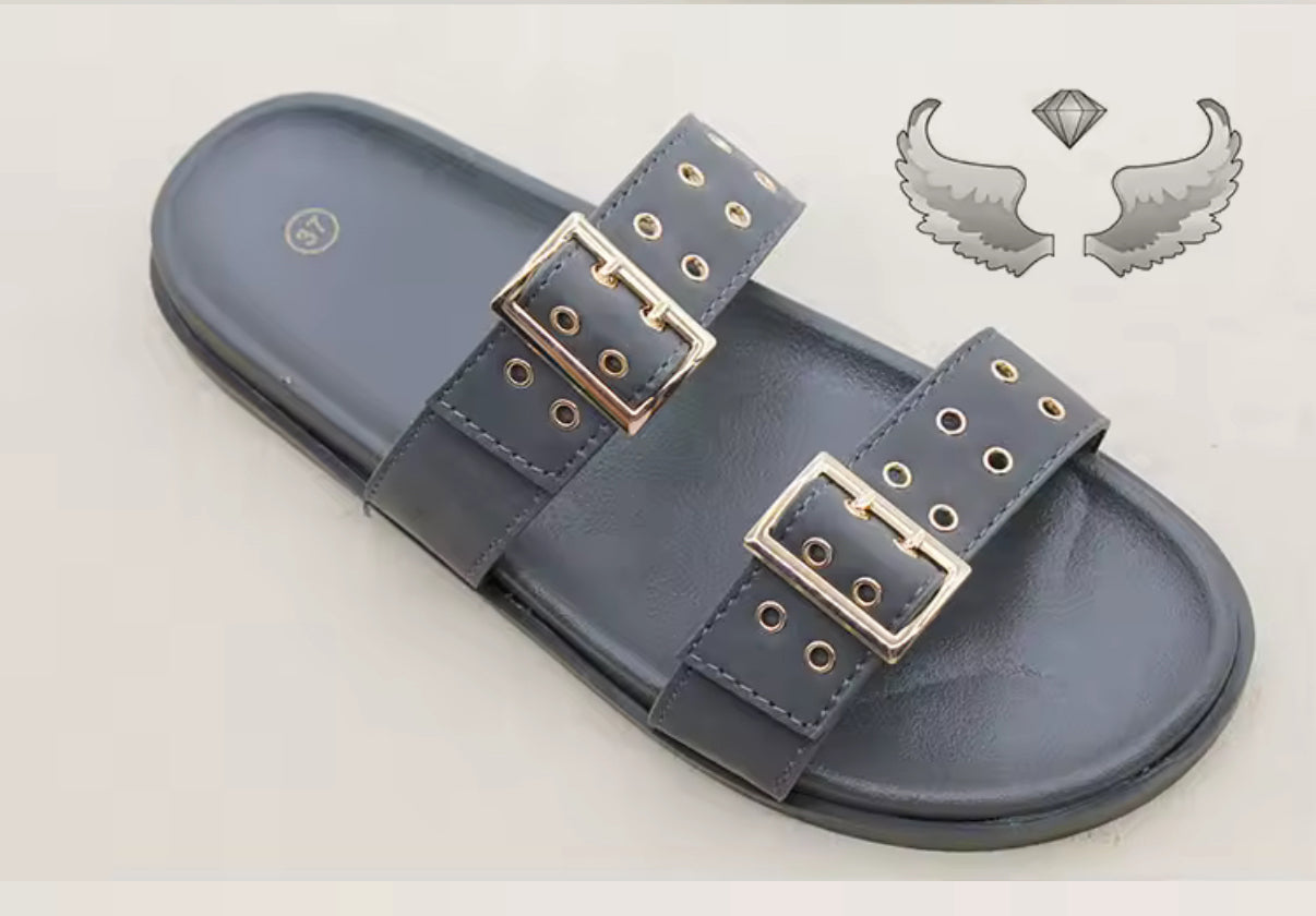 Sandales à enfiler pour femmes à la mode