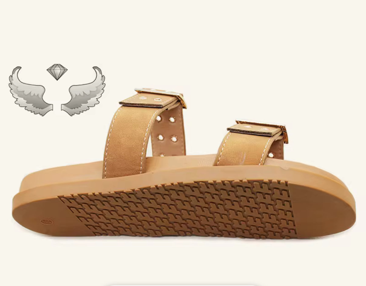 Sandales à enfiler pour femmes à la mode