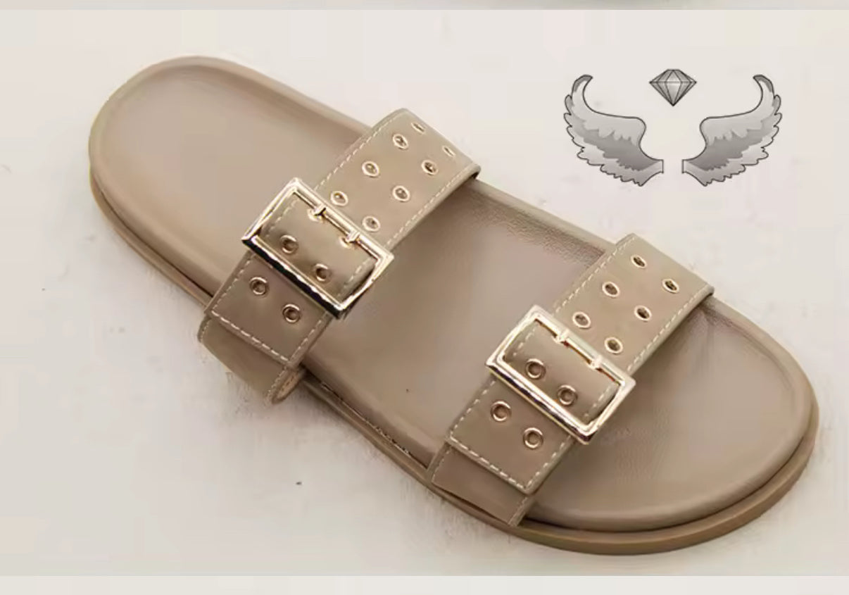 Sandales à enfiler pour femmes à la mode